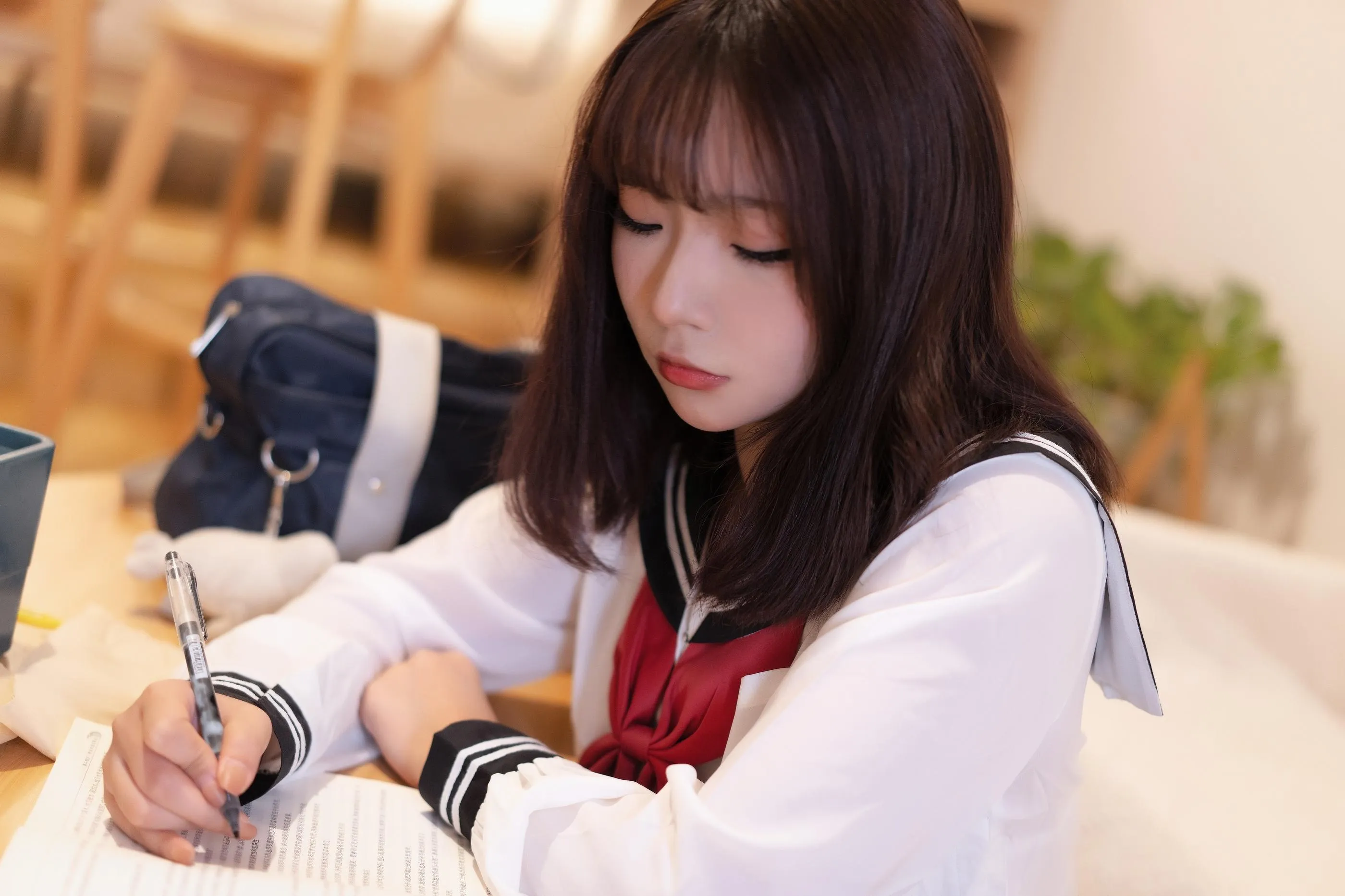 yuuhui玉汇 – NO.40 约会我的女学生 [101P]插图6
